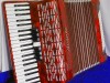 Aliante 3 voice piano accordion Red